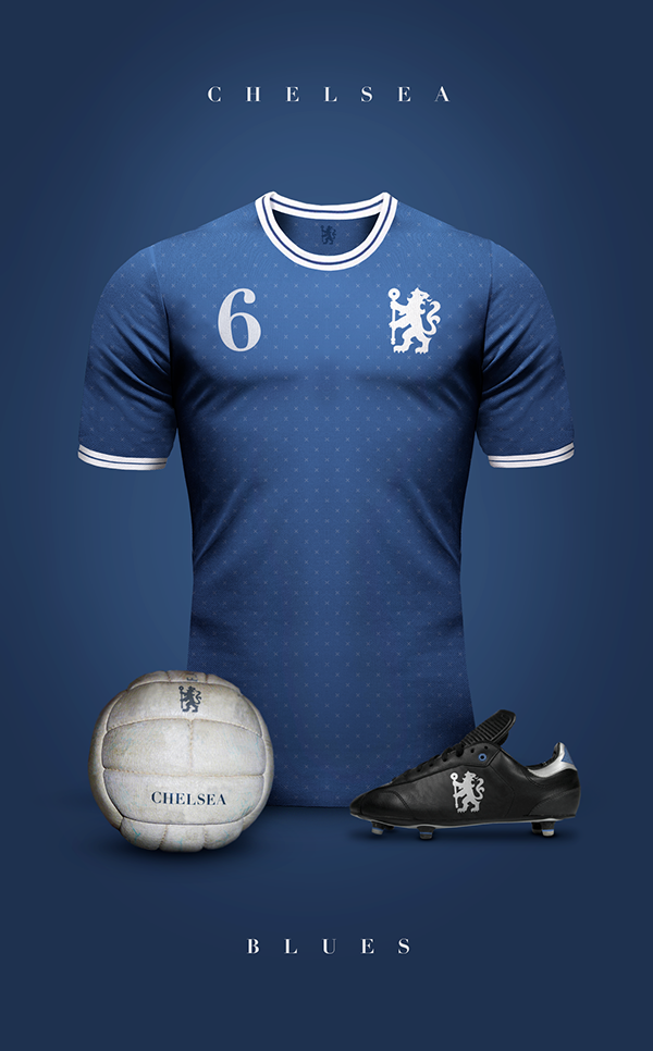 Chelsea maillot foot vintage